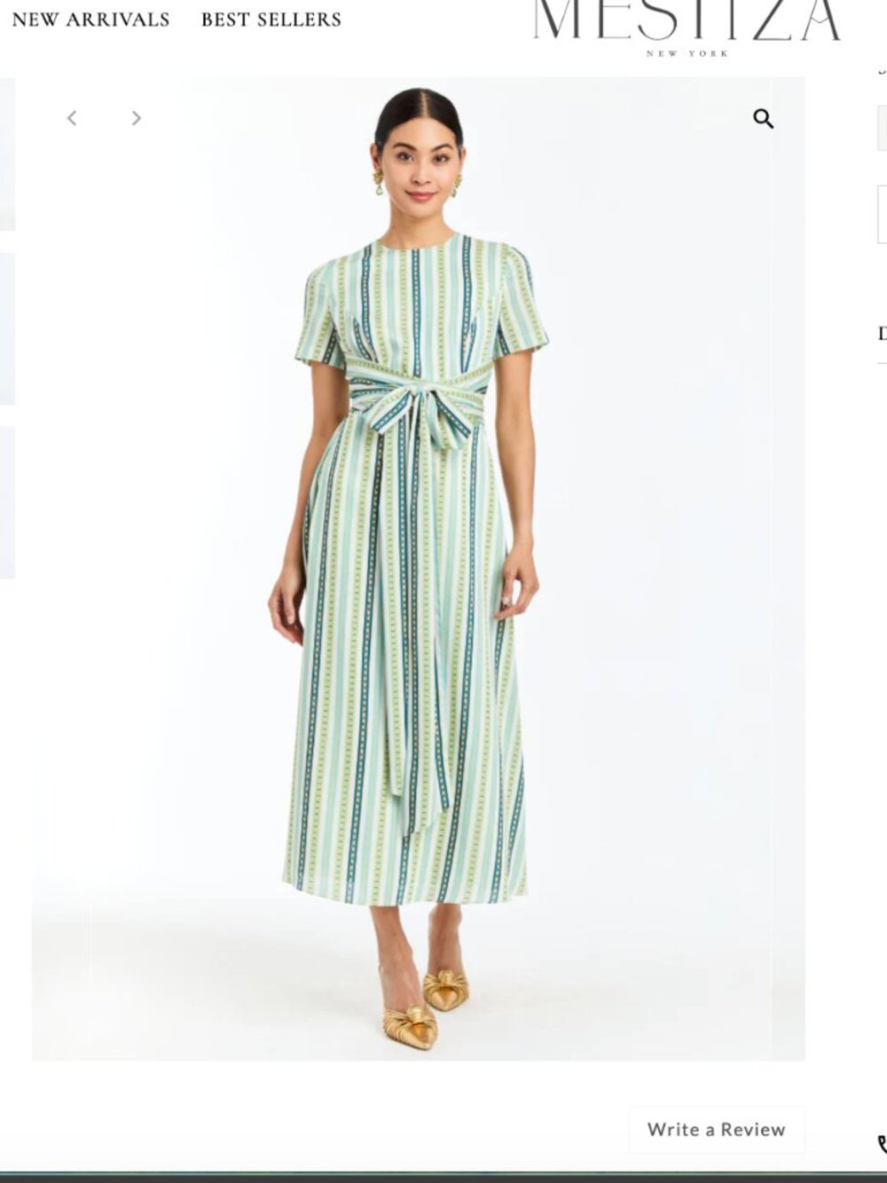 Mestiza Nolita dress Size L NWT